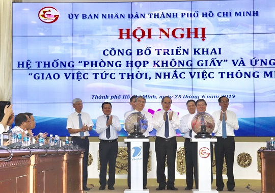 TP Hồ Chí Minh triển khai mô hình “Phòng họp không giấy” và "Giao việc tức thời - nhắc việc thông minh"